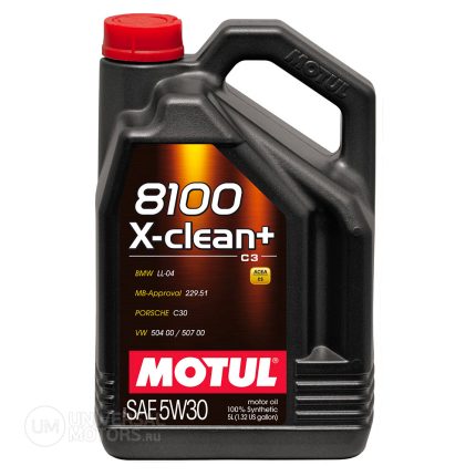 Мотор/масло MOTUL 8100 X-Clean+ 5W30 (5л)