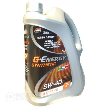 Масло моторное G-Energy Synthetic Active 5W-40 синтетическое 4 л