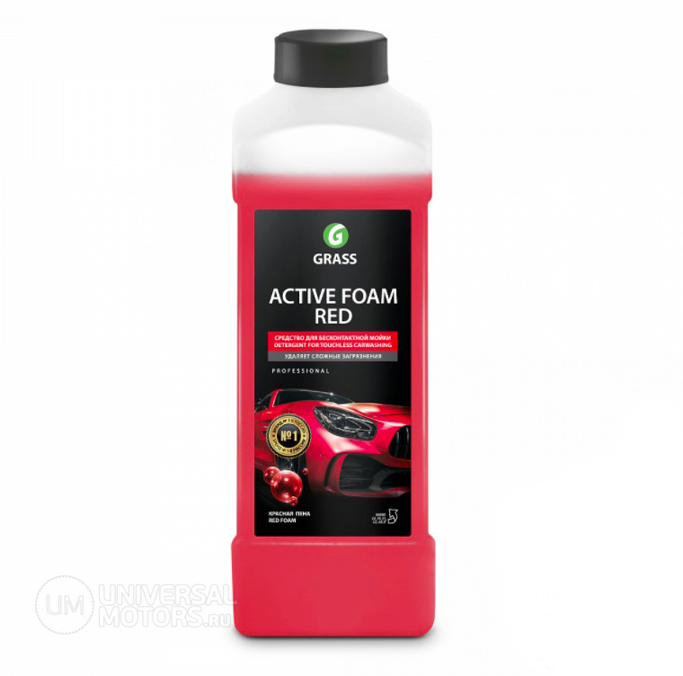 Автошампунь GRASS Active Foam Red для бесконтактной мойки 1л 800001