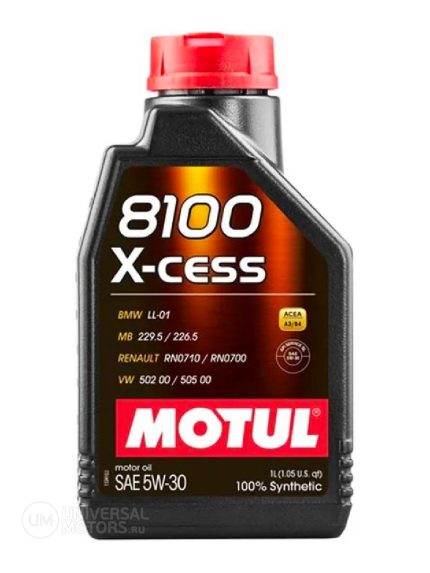 Масло моторное MOTUL 8100 X-cess 5W-30 (1л)