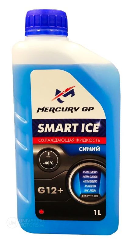 Охлаждающая жидкость MERCURY GP Smart Ice G12+ Blue -40 1л