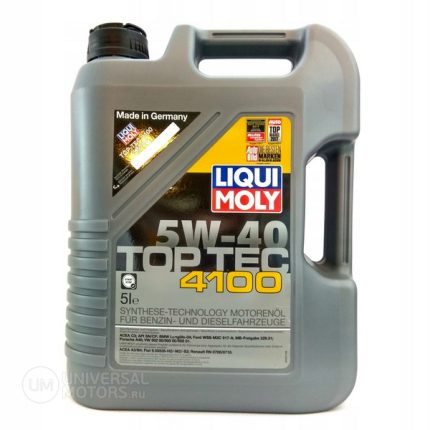 Масло моторное HC-синтетика Top Tec 4100 Liqui Moly 5л 7501