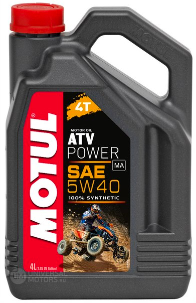 Мотор/масло MOTUL ATV POWER 4T SAE 5w-40 (4л)