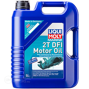 Полусинтетическое моторное масло для водной техники Marine 2T DFI Motor Oil 5л