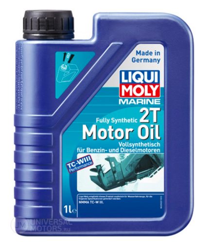 Минеральное моторное масло Marine Fully Synthetic 2T Motor Oil (1л) LIQUI MOLY