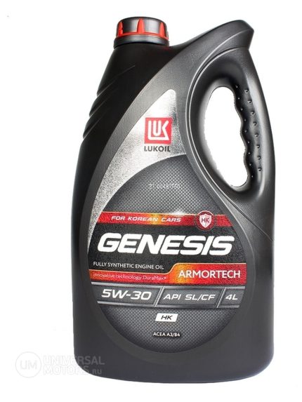 Масло моторное Лукойл Genesis Armortech HK 5W-30 синтетическое 4 л.