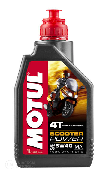 Мотор/масло MOTUL Scooter Power 4Т МА синт. 5W-40 (1л.)