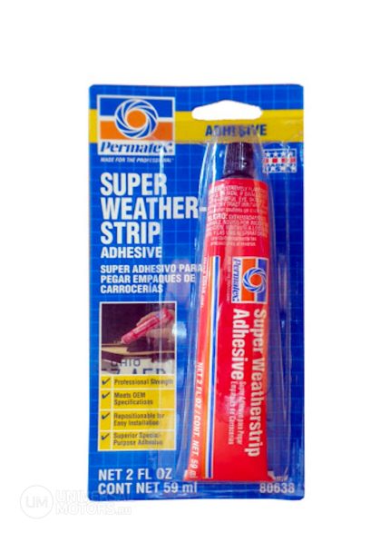 Клей для уплотнителей стекол и дверей Permatex Super Weatherstrip Adhesive