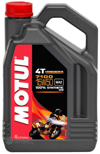 Мотор/масло MOTUL 7100 4T SAE 15w-50 (4л)