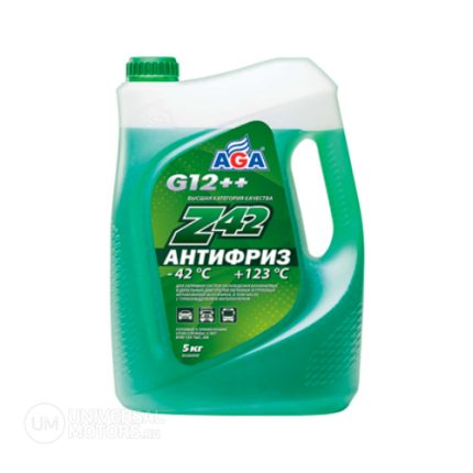 Антифриз зелёный -42 G12++ AGA 5кг