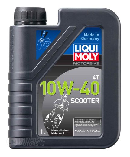 Мотор/масло LIQUI MOLY Motorbike 4T Scooter 10W-40 (1л) минеральное