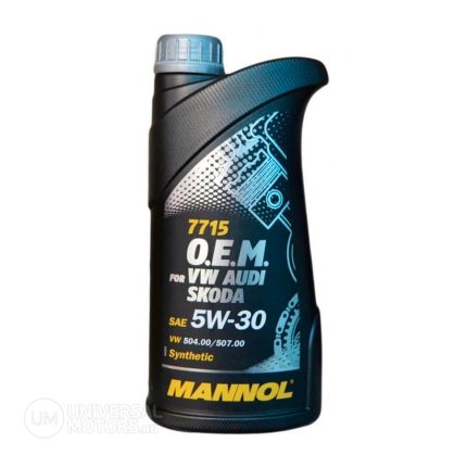 Масло моторное MANNOL 7715 O.E.M. for VW Audi Skoda 5W-30 синтетическое 1 л 7000