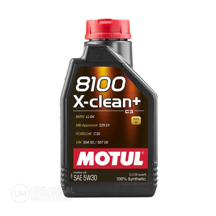 Масло моторное MOTUL 8100 X-clean+ 5W-30 (1л)