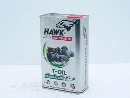 Масло трансмиссионное HAWK MOTO T-OIL SAE 80w90 GL-5 1L