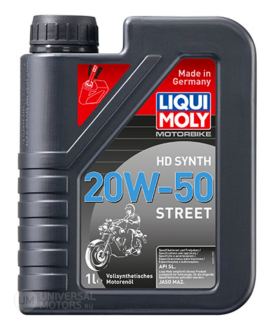 Мотор/масло LIQUI MOLY Motorbike 4T HD Synth 20W-50 (1л) API SL