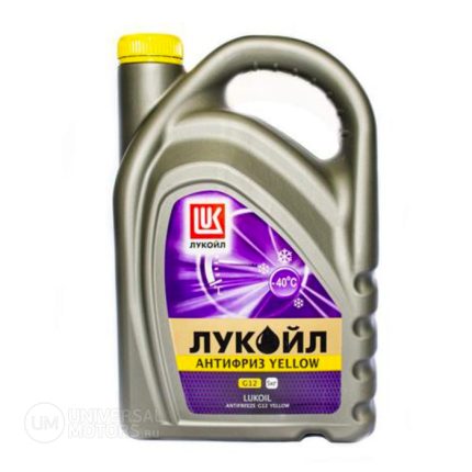 Антифриз Лукойл G12 Yellow G12 готовый -40С желтый 5 кг