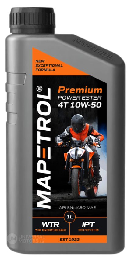 Масло моторное MAPETROL PREMIUM POWER ESTER 4T 10W-50 1л