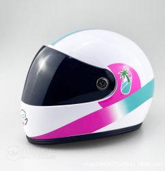 Шлем миниатюрный pink/blue