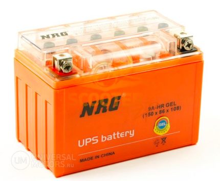 Аккумуляторная батарея гелевая NRG 12V9Ah (150х86х108)