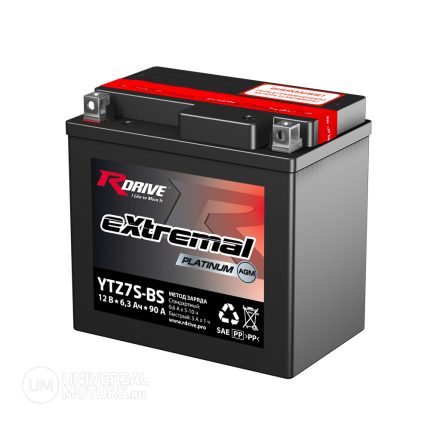 Мотоциклетный аккумулятор RDrive extremal PLATINUM YTZ7S-BS