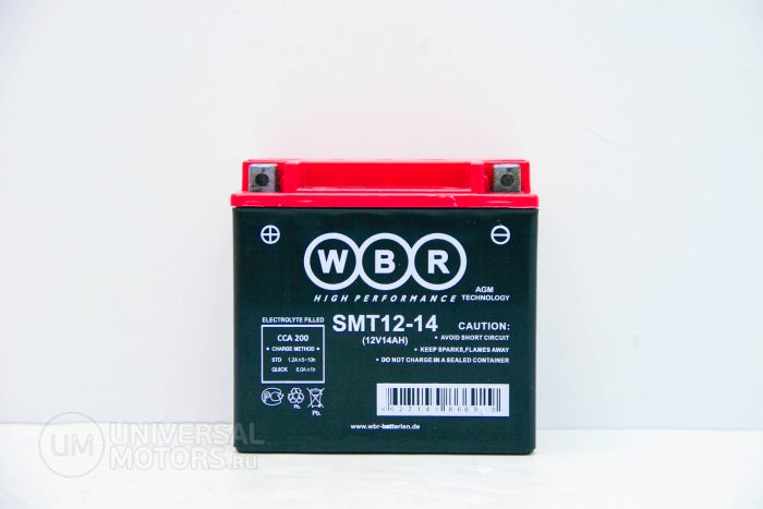 Аккумулятор WBR SMT12-14 12V14AH YTX16-BS