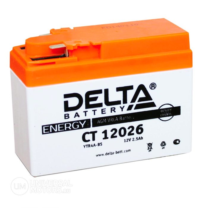 Аккумулятор Delta CT12026