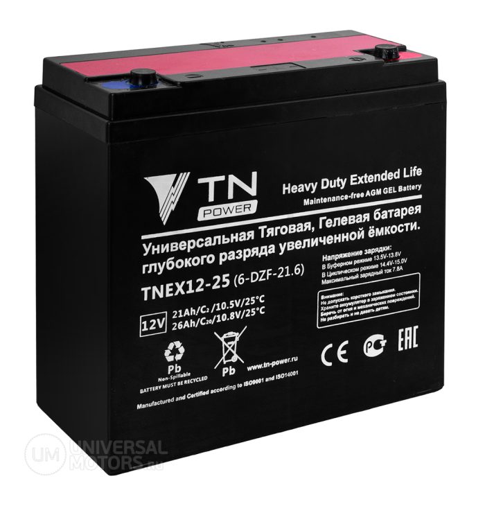 Аккумулятор тяговый TN-Power TNE X 12-25 (6-DZF-20