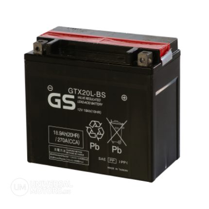 Аккумулятор GS GTX20L-BS