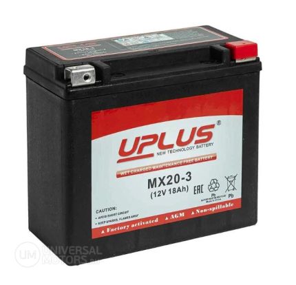 Аккумулятор мото Leoch UPLUS MX20-3