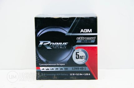 Аккумулятор RDRIVE EXTREMAL SILVER 12N9-4B-1