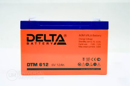 кислотный AGM ( Delta DTM 612) для электромашинок (150х50х95)