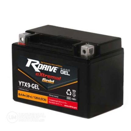 Аккумулятор RDRIVE Extremal Gold YTX9-GEL