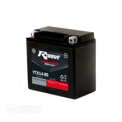 Аккумулятор RDRIVE EXTREMAL SILVER YTX14-BS