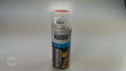 Краска спрей KUDO Оранжевая флуоресцентная 270мл KU-4094