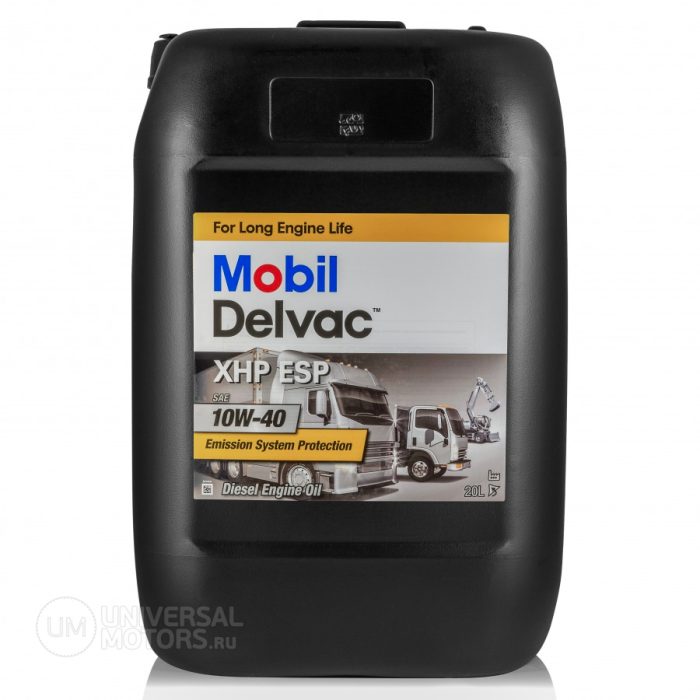 Моторное масло Mobil Delvac XHP ESP 10W-40 153121 1л ( бочка 20 л )